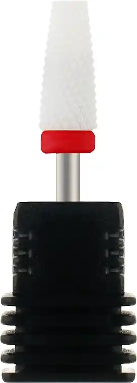 Ceramic Nail Drill Bit 'Cone', 610125, red mark - Accessories