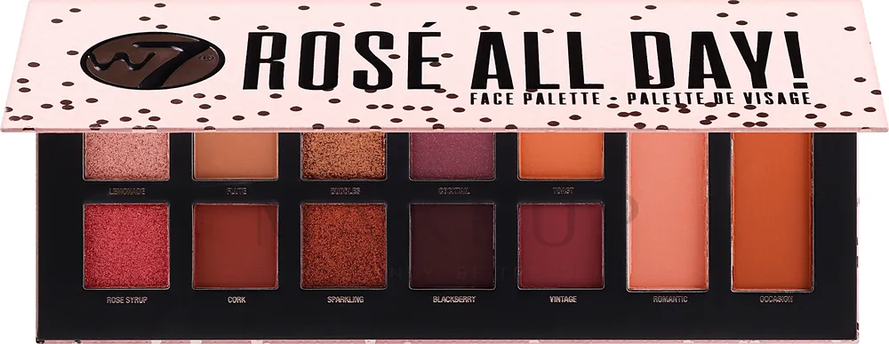 W7 Face & Eye Palette Rose All Day - Makeup