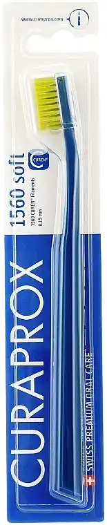 Toothbrush "Soft", dark blue-light green