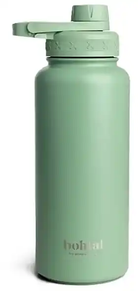 Metal Water Bottle, 960 ml, green - Accessories
