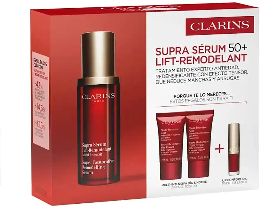 Clarins Supra Sérum 50+ Lift-Remodelant (f/sérum/50ml + f/crème/15ml*2+l/huile/1,4ml)