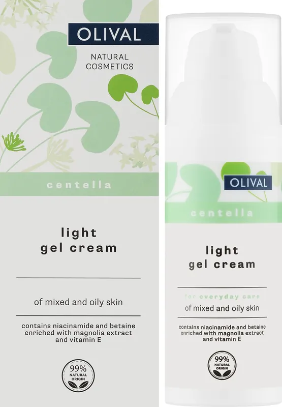 Face cream-gel with Asian centella extract