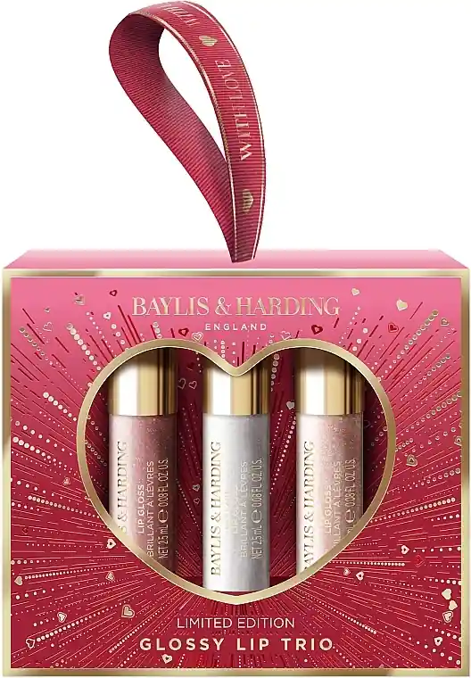 Baylis & Harding Midnight Cherry Glossy Lip Trio (lip/gloss/3x2,5ml) - Makeup