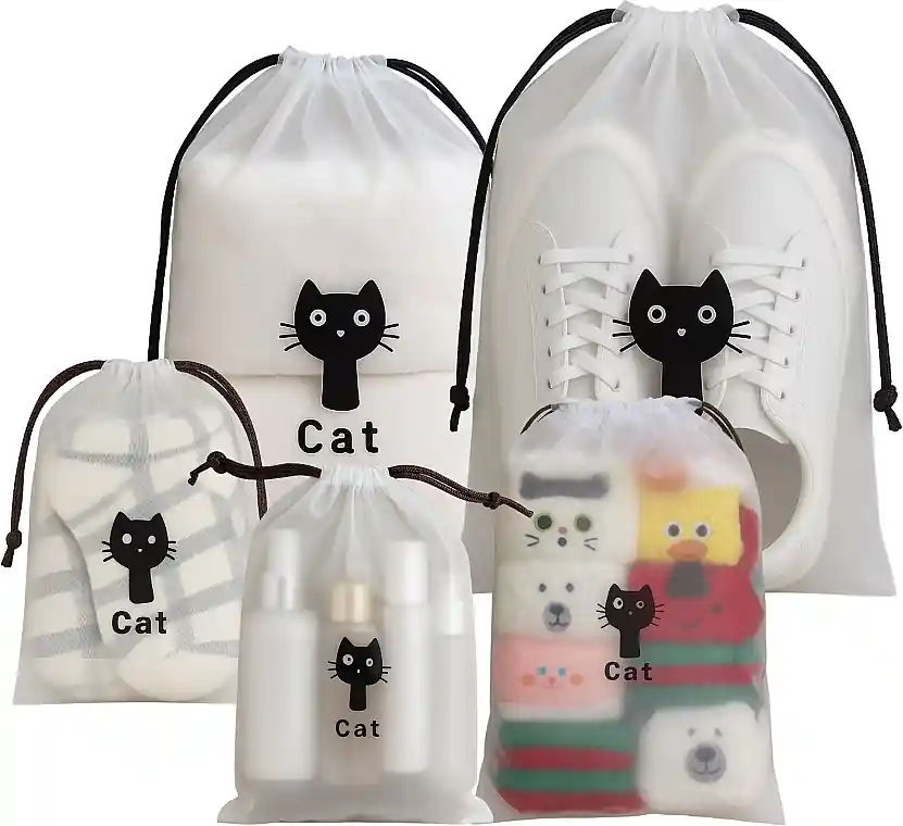 Bag Set, white with black - Accessories