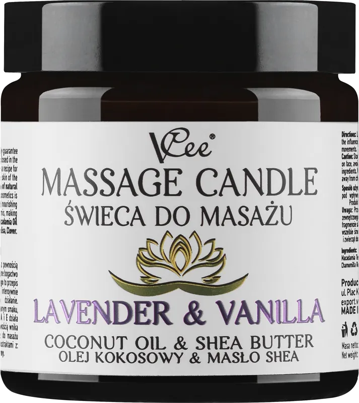 Lavender & Vanilla Massage Candle - Bath and Body