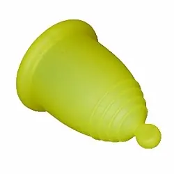 Menstrual Cup with Ball, size L, yellow - Accessories