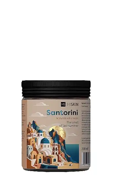 Santorini Scented Soy Candle - Bath and Body