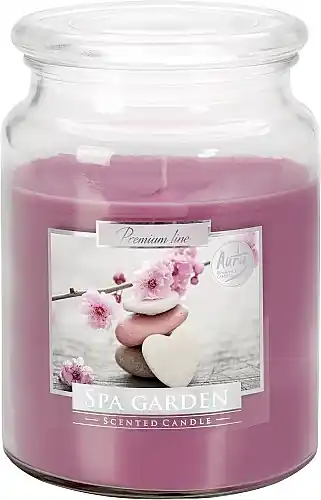 Premium Scented Candle in Jar 'SPA-Garden'