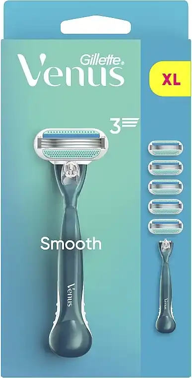 Shaving Razor with 4 Refill Cartridges - Bath and Body