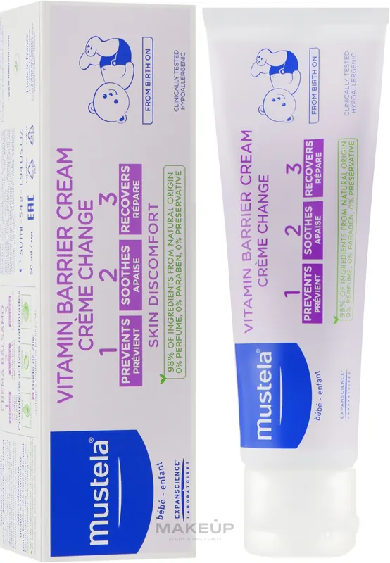1 2 3 Vitamin Barrier Diaper Cream - Bath and Body