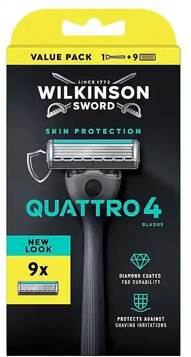 Razor with 9 Replaceable Cassettes - Men