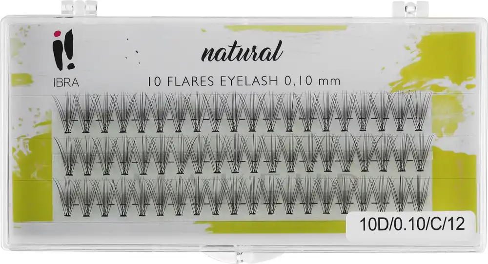 Ibra 10 Flares Eyelash Knot Free Naturals - Makeup