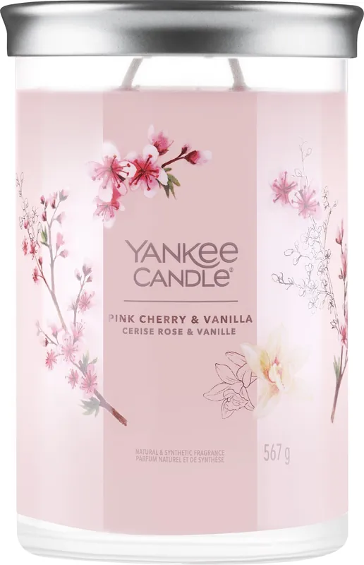 Tumbler Candle 'Pink Cherry & Vanilla', 2 wicks - Bath and Body