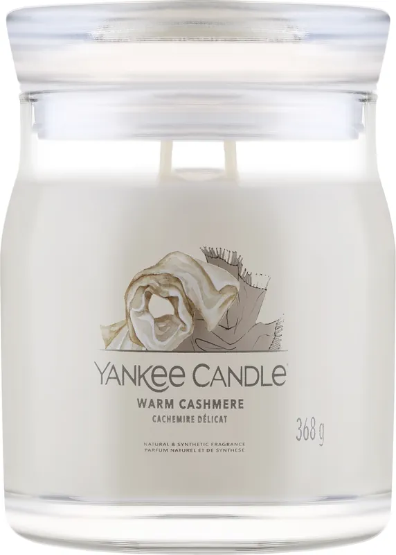 Scented Candle in Jar 'Warm Cashmere', 2 wicks - Bath and Body