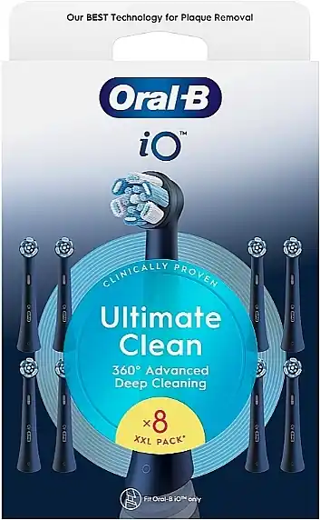 Electric Toothbrush Heads, black, 8 pcs - Bath and Body