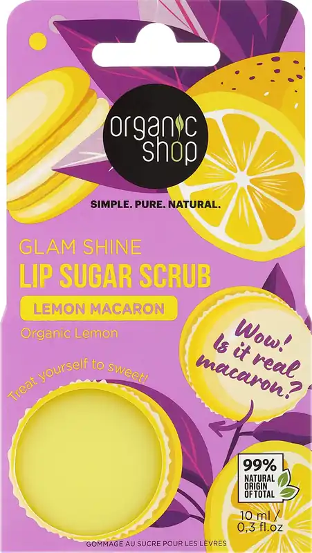 Lemon Macaroon Lip Scrub - Organic Shop
