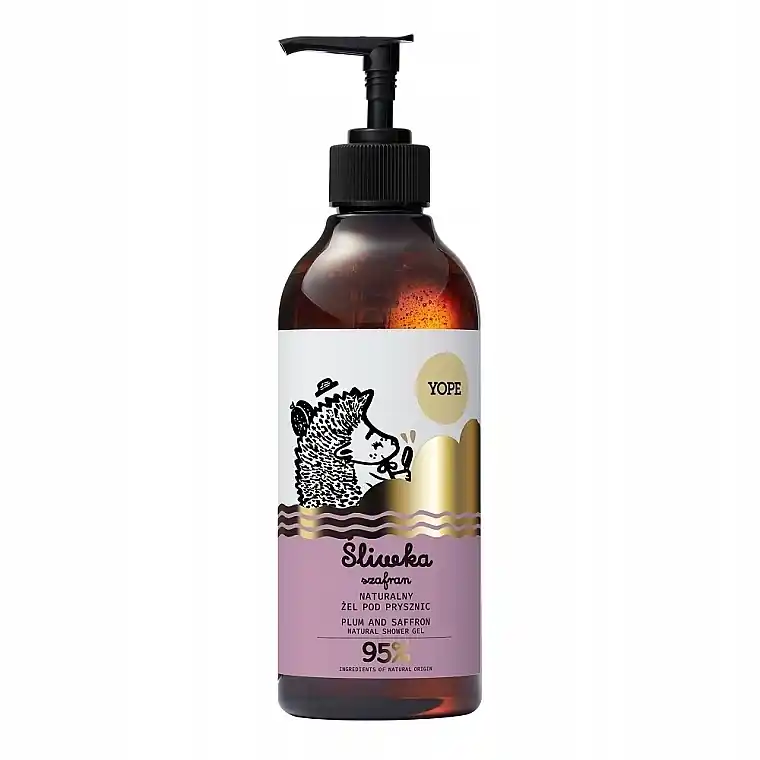 Natural Shower Gel 'Plum and Saffron' - Bath and Body