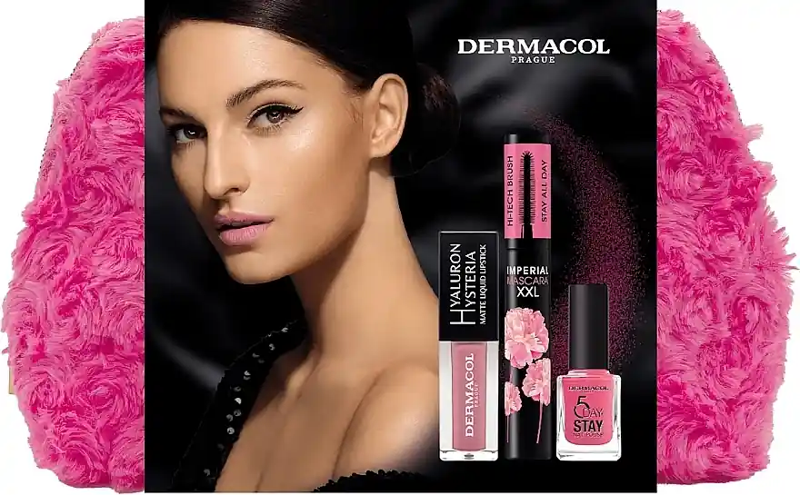 Dermacol GS Imperial Power Set (mascara/13ml + lipstick/4,5ml + nail/polish/11ml + bag/1pcs) - Makeup