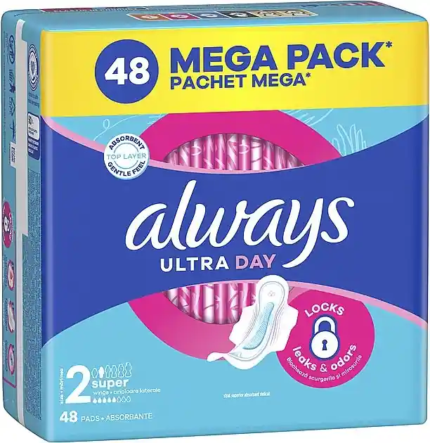 Sanitary Pads, Size 2, 48 pcs. - Bath and Body