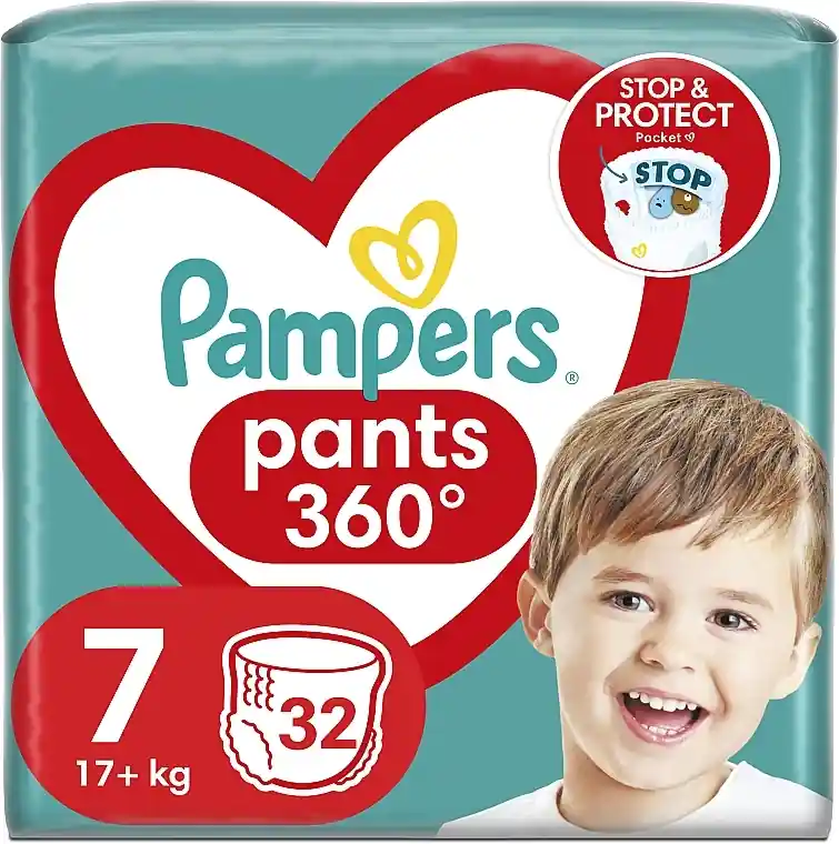 Diaper Pants, size 7, 17 kg, 32 pcs - Health & Care