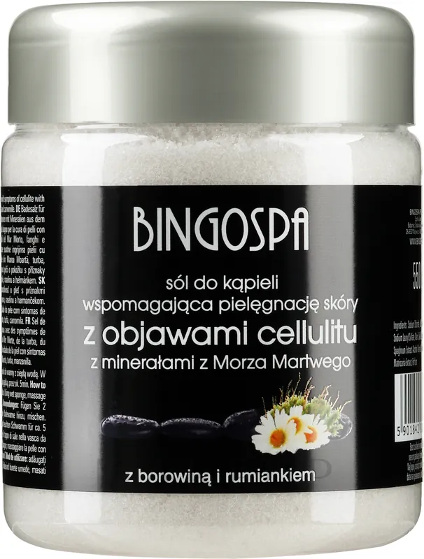 Anti Stretch Marks & Cellulite Bath Salt with Chamomile Extract & Mud - Bath and Body