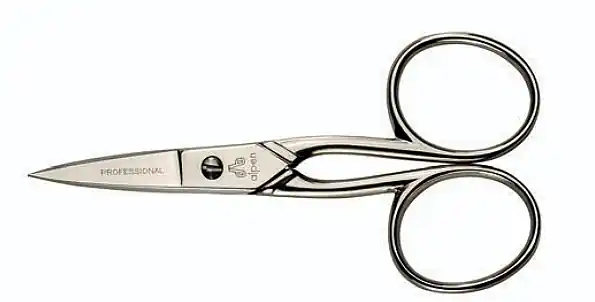 Nickel Plated Carbon Steel Nail Scissors, straight blade, 9 cm - Accessories