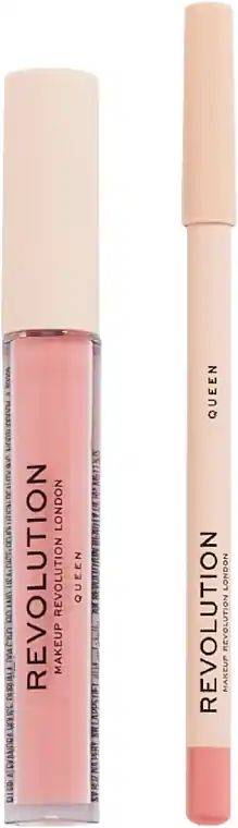 Makeup Revolution Lip Contour Kit Queen (lip/gloss/3ml + lip/pencil/0.8g)