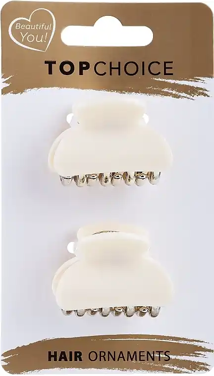 Claw Clip, 28427, 2 pcs., cream - Accessories