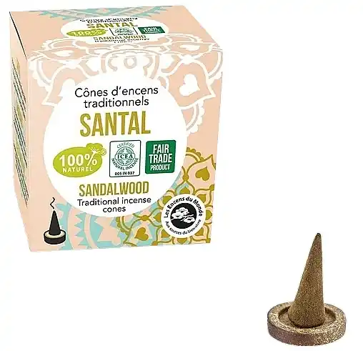 Sandalwood Cone Incense Stick - Bath and Body