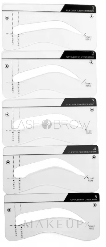 Brow Shaping Stencil, 5 forms - Accessories