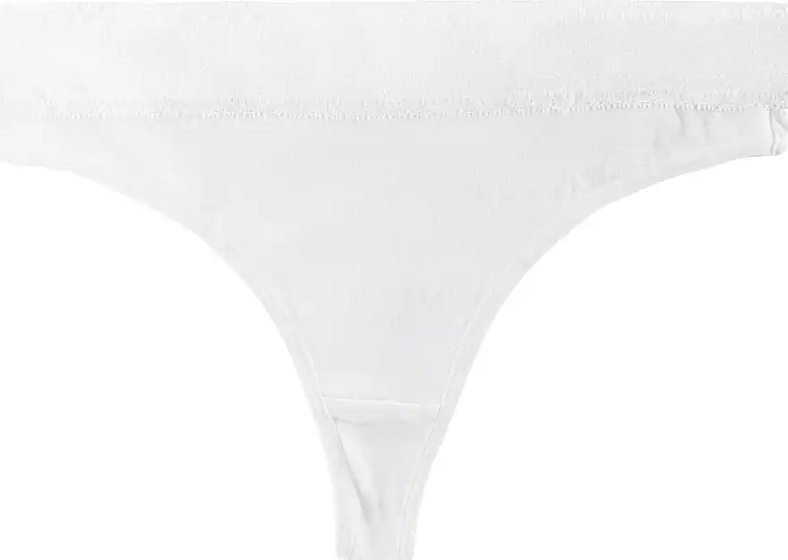 Thongs, white - Clothes