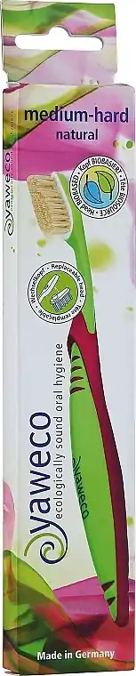 Toothbrush with Refill Head, pink-green