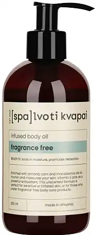 Fragrance Free Body Oil - Bath and Body