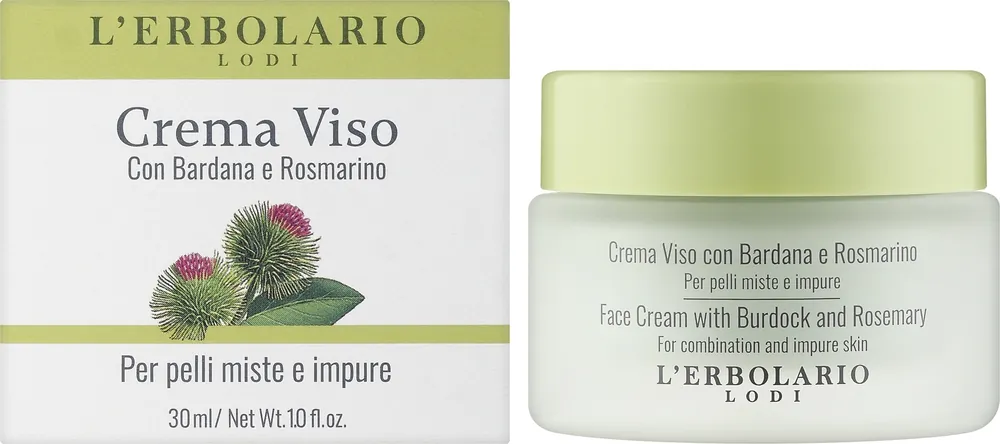 Burdock & Rosemary Combination & Problem Skin Face Cream - Skin Care Products
