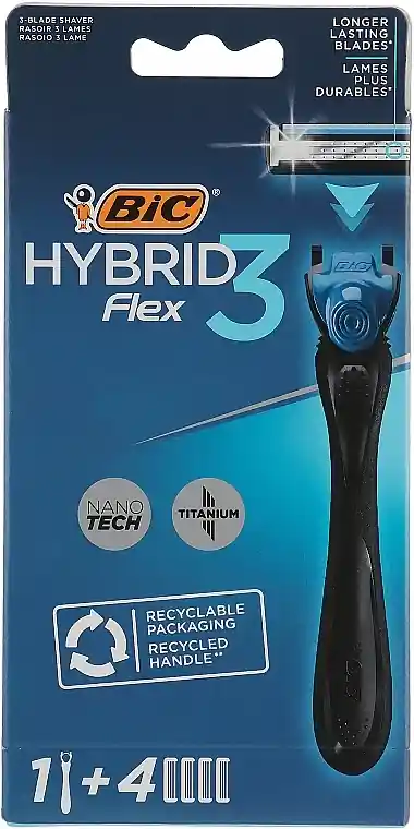 Shaving Razor with 4 Cartridges - Men