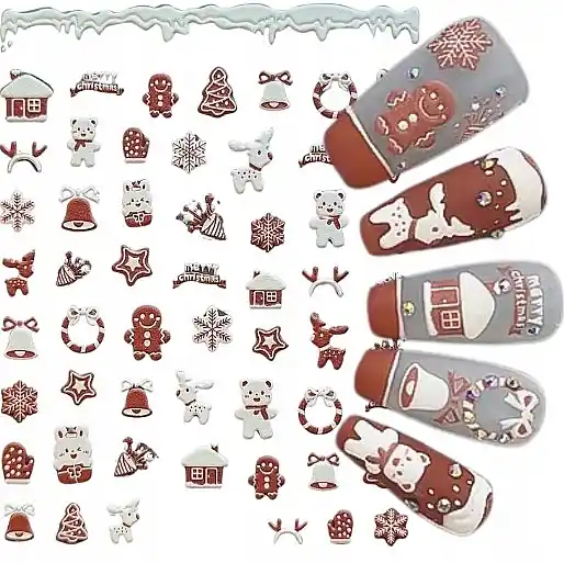 Self-Adhesive Nail Stickers 5D, M-1457