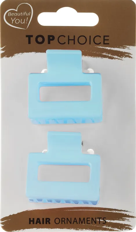 Hair Clips, 21336+1, 2 pcs, blue - Accessories