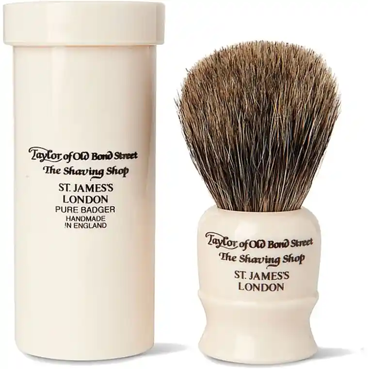 Shaving Brush, 8,5 cm, with travel case - Men