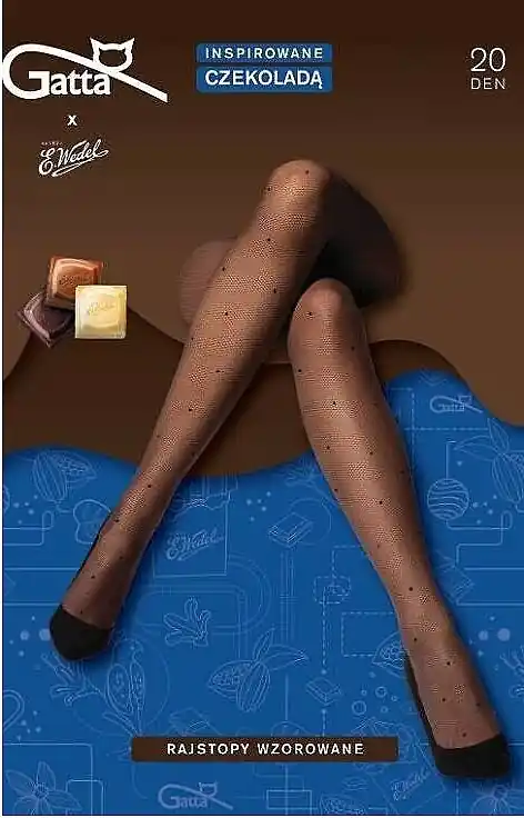Scented Tights, 20 Den, white choco - Clothes