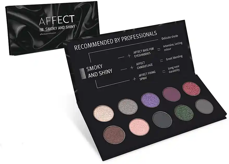 Affect Cosmetics Smoky And Shiny Eyeshadow Palette - Makeup