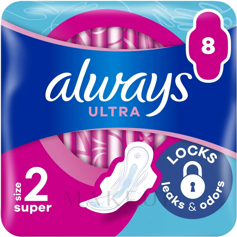 Sanitary Pads, 8pcs - Bath and Body