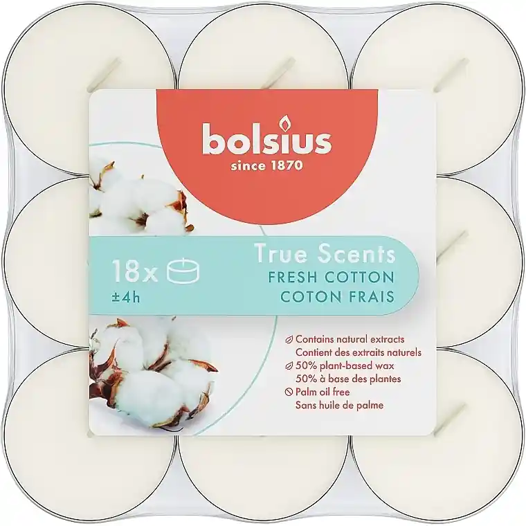 Cotton Tealight Set, 4H - Bath and Body