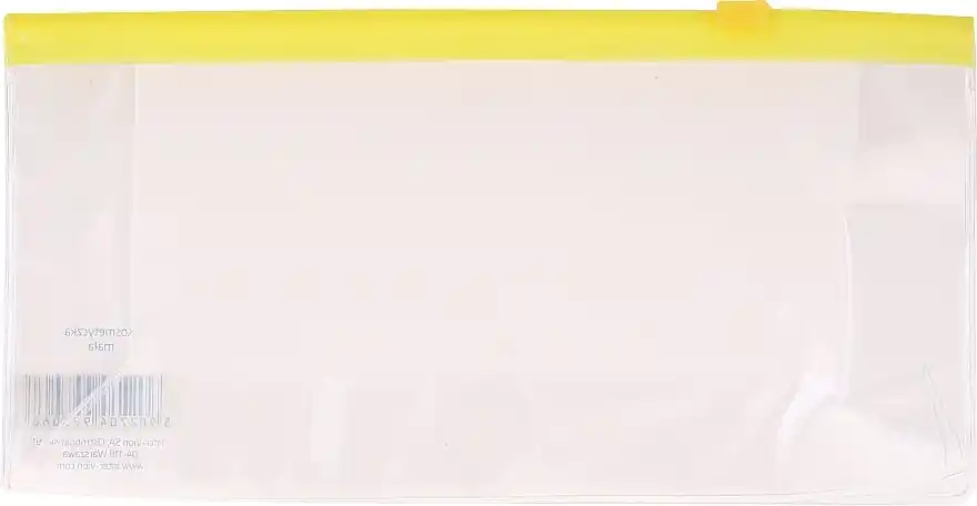 Travel Makeup Bag, 499306, transparent yellow - Accessories
