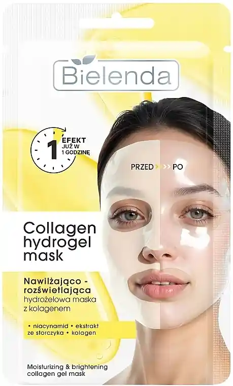 Moisturizing and Brightening Hydrogel Mask with Collagen - Skin Care Products