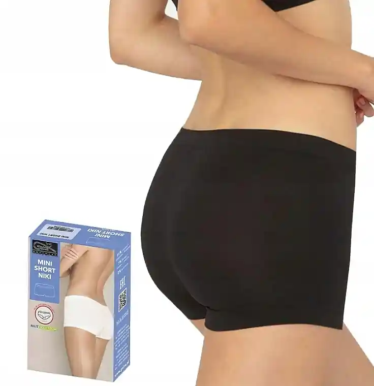 Women Seamless Shorts 'Mini Short Niki', black - Clothes