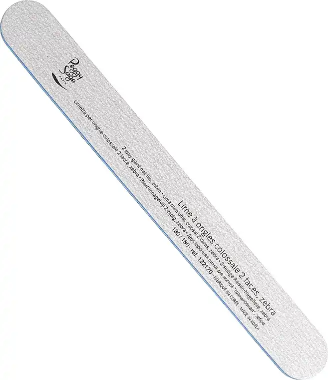 Double-Sided Nail File, 180/180, zebra