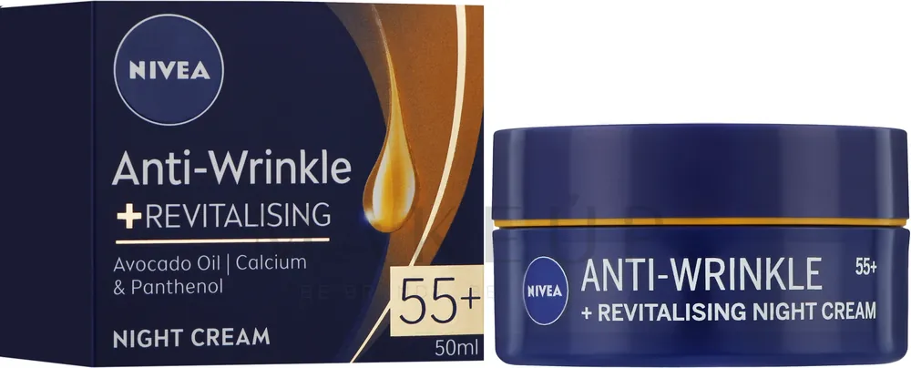 Night Cream "Youth Energy + Revitalization" 55+ - Skin Care Products