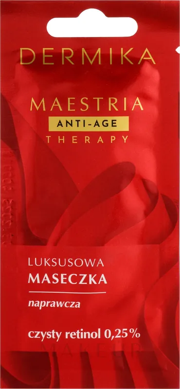 Repairing Face Mask with 0.25% Pure Retinol - Skin Care Products