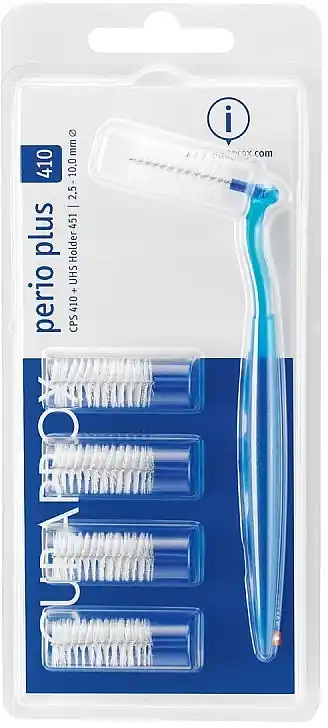 Brush Set "Prerio plus", CPS 410 with blue holder - Bath and Body