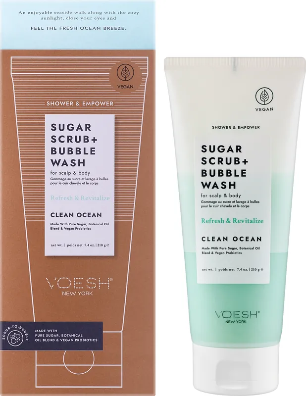 Scalp & Body Sugar Scrub 'Pure Ocean' - Bath and Body